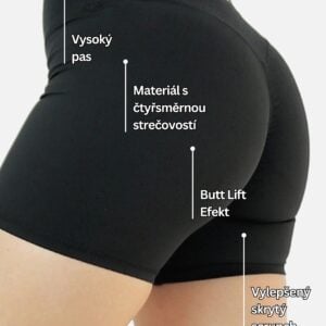 Calla 2.0 Butt Lift Krátké Legíny - Černá