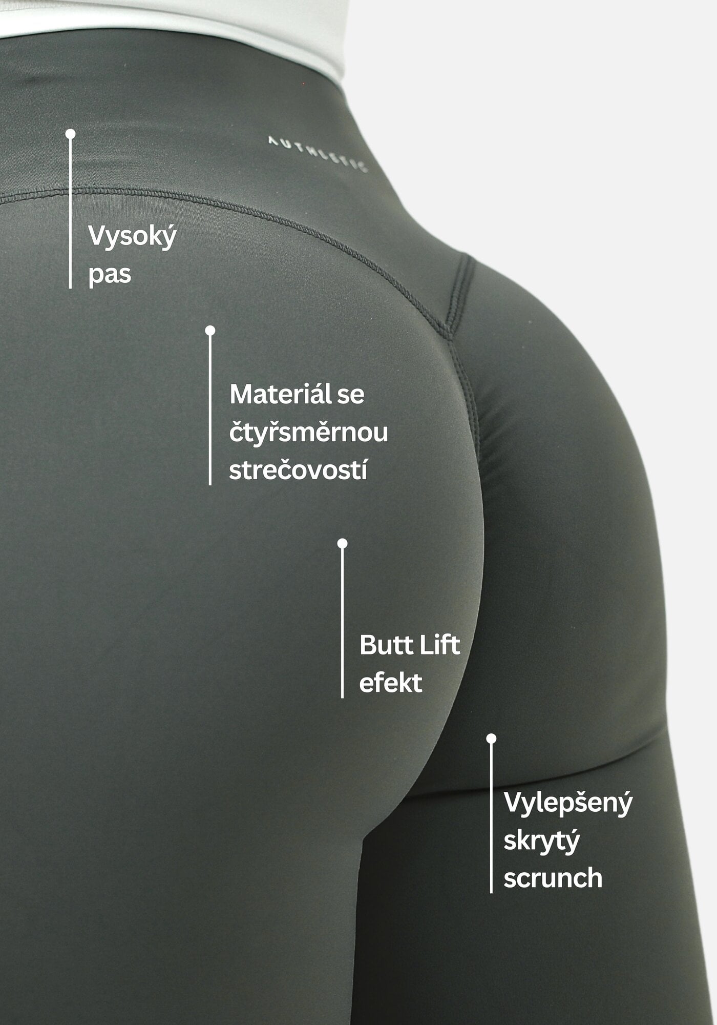 Calla 2.0 Butt Lift Legíny - Šedá