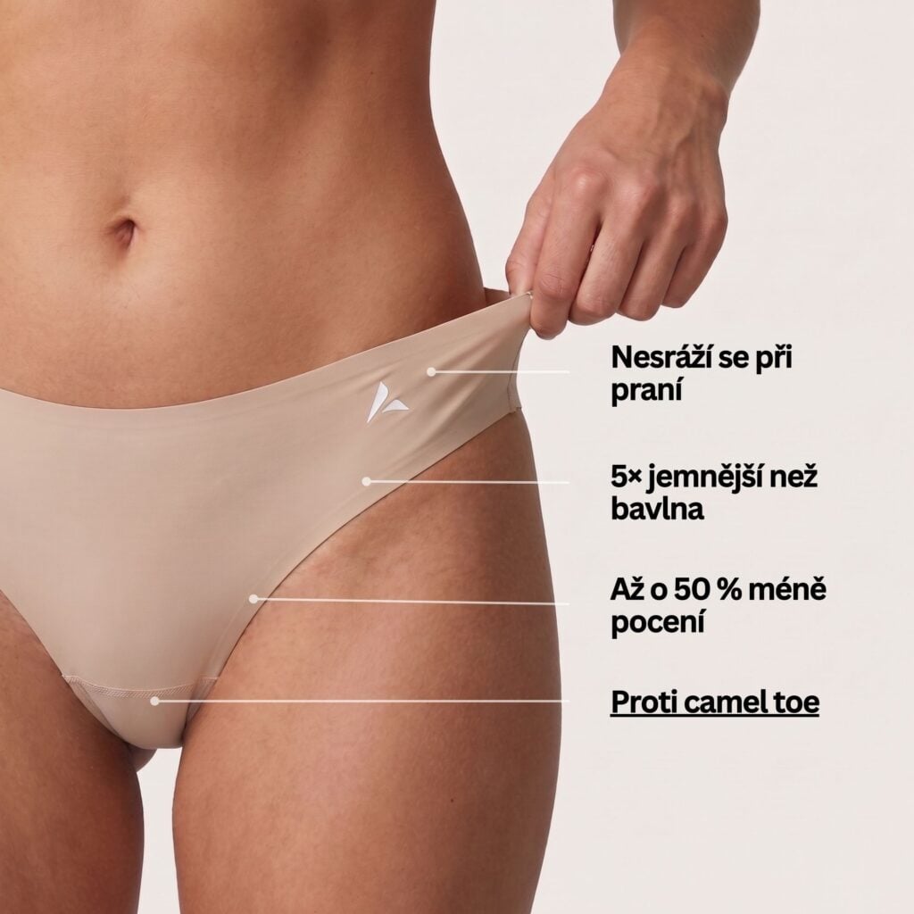 Anti-Cameltoe underwear – hladké spodní prádlo pod legíny