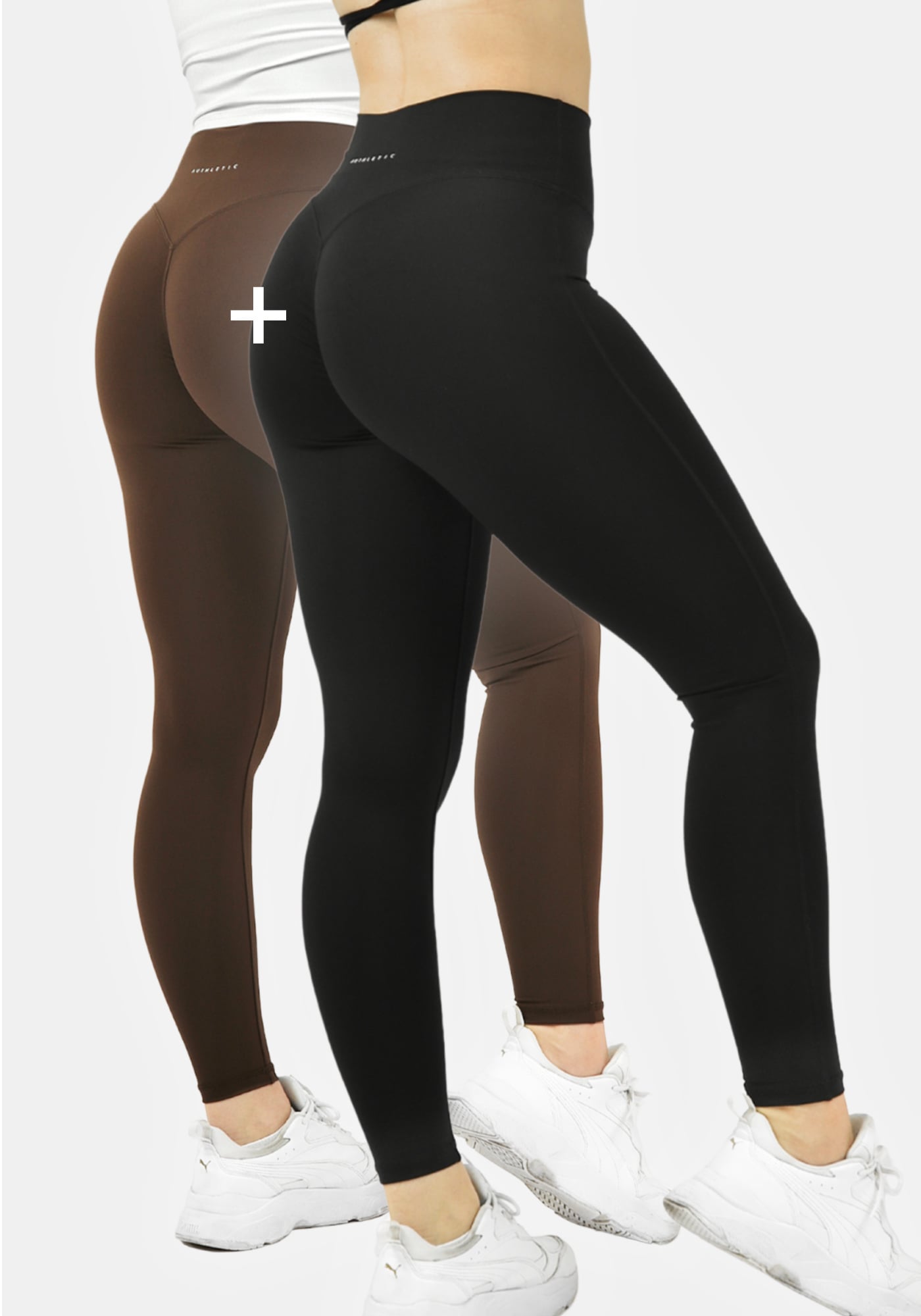 Ειδικό Calla Σετ (2× Butt Lift Κολάν - Μαύρο, Καφέ)