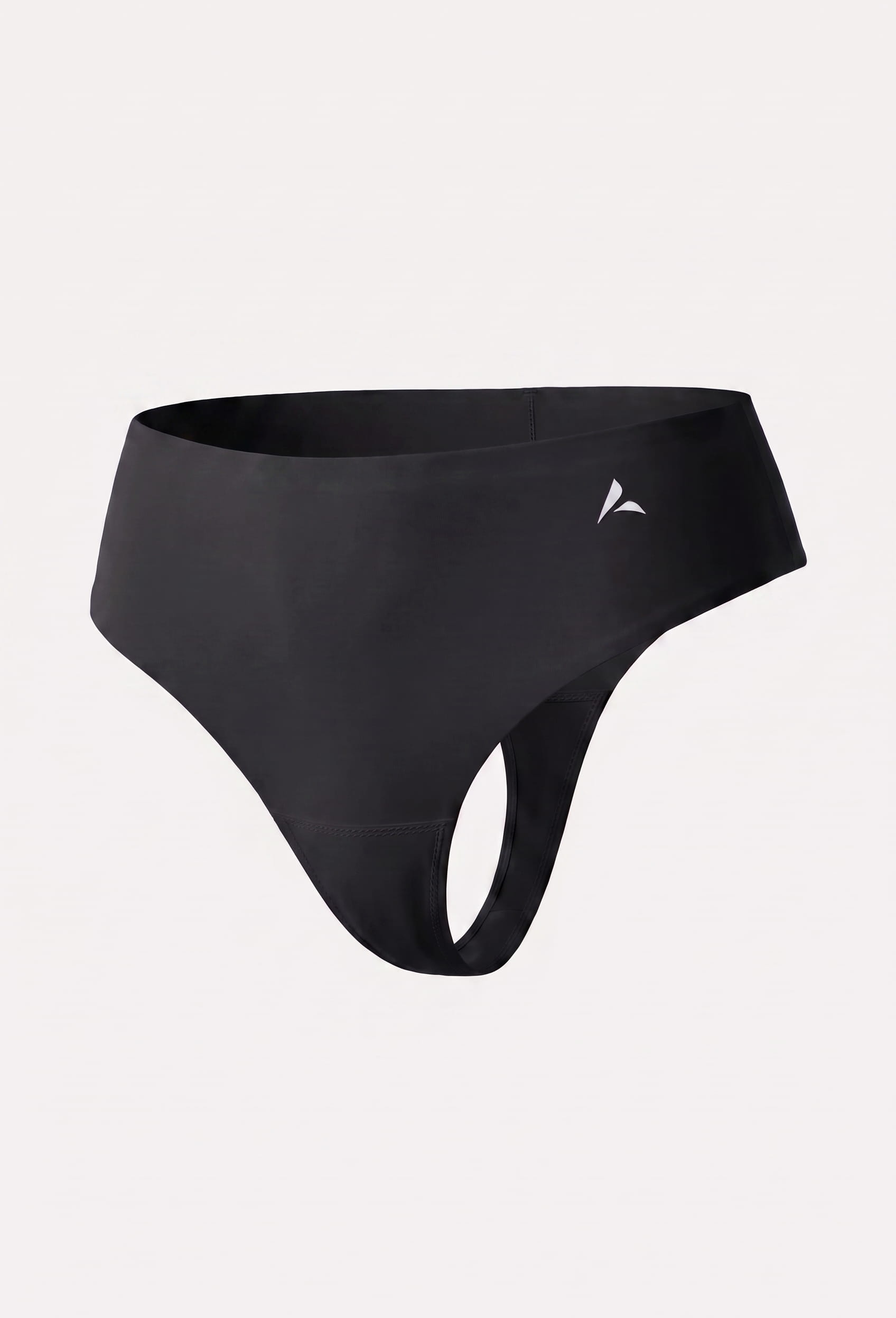 Authletic Anti Cameltoe στρινγκ με ψηλή μέση - Μαύρο