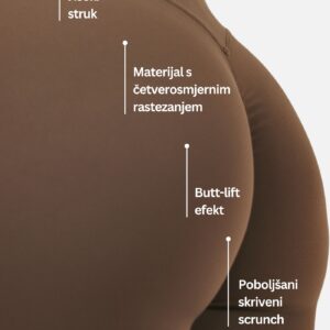 Calla Butt Lift tajice - Smeđa