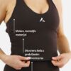 Talia Cross-Back top - Smeđa