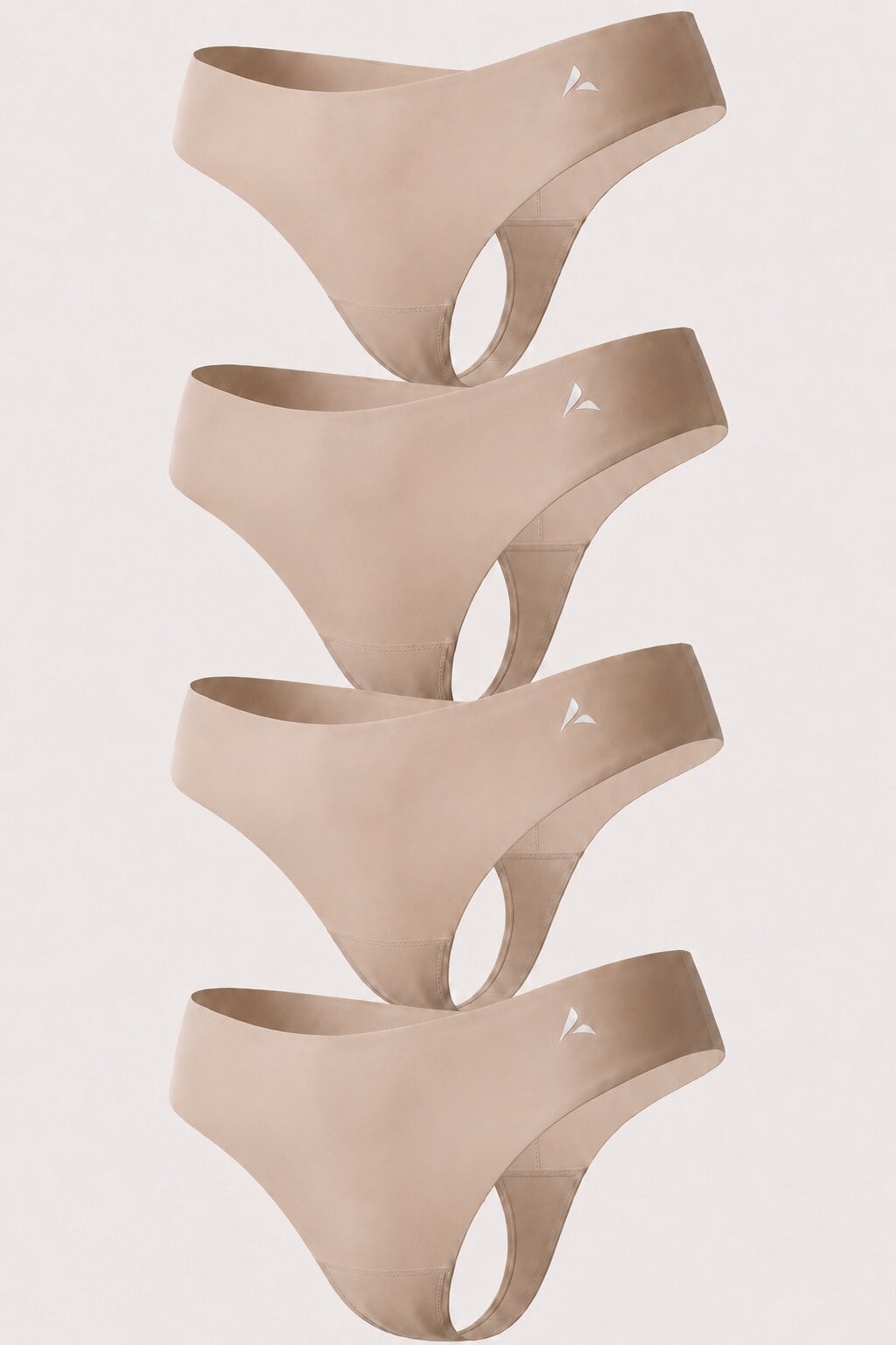 3+1 GRATIS - Anti Cameltoe tange srednjeg struka - Bež