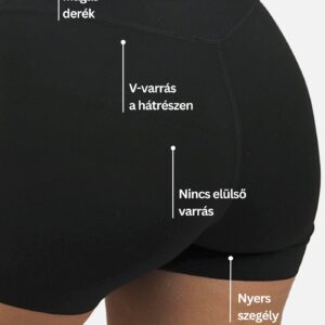 Aluna rövid leggings - Fekete