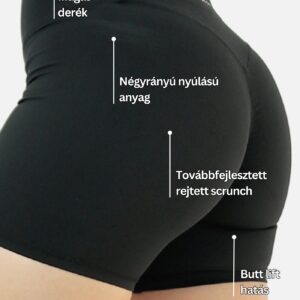 Calla 2.0 Butt Lift Rövid leggings - Fekete
