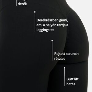 Naya Butt Lift Leggings - Fekete