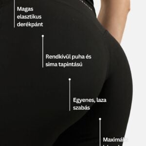 Eve Comfort egyenes szárú leggings - Fekete
