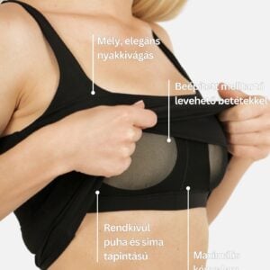 Eve Comfort top - Fekete