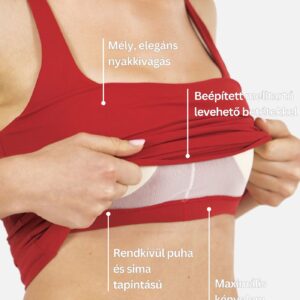 Eve Comfort top - Piros