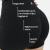 Naya Butt Lift Rövid Leggings - Fekete