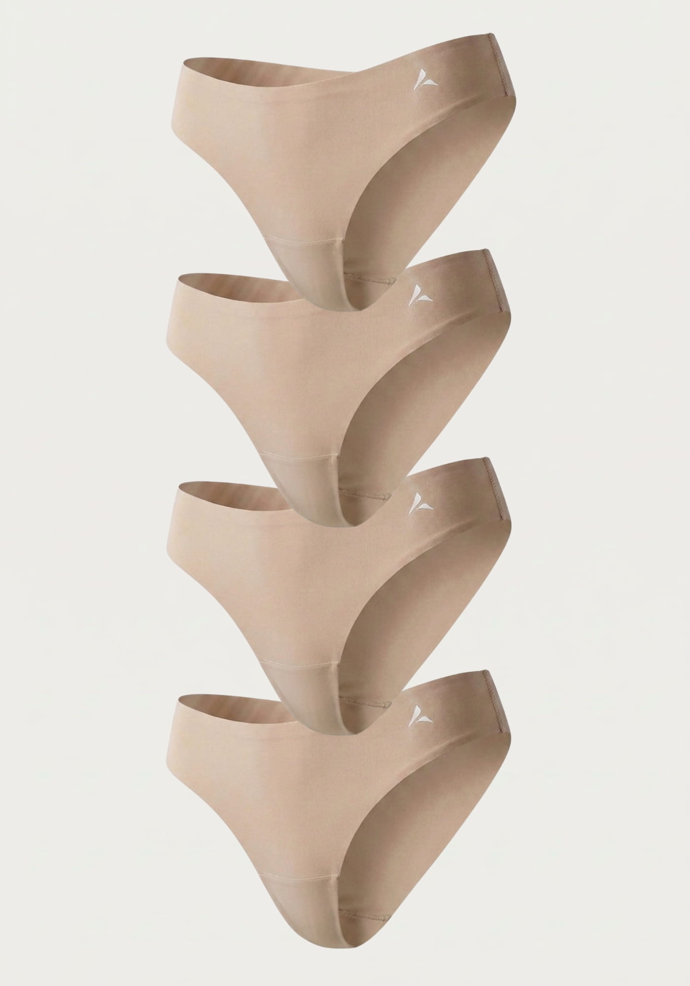 3+1 GRATIS - Klassieke Anti Cameltoe slips met middelhoge taille - Beige