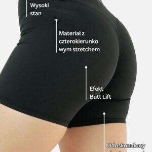 Calla 2.0 Butt Lift Krótkie Legginsy – Czarny