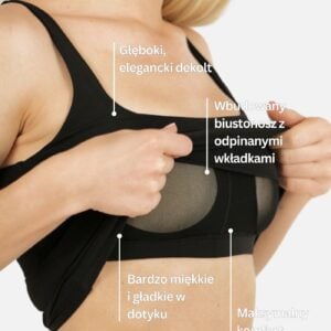 Eve Comfort top - Czarny