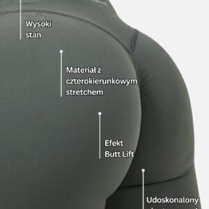 Calla Butt Lift Legginsy - Szary