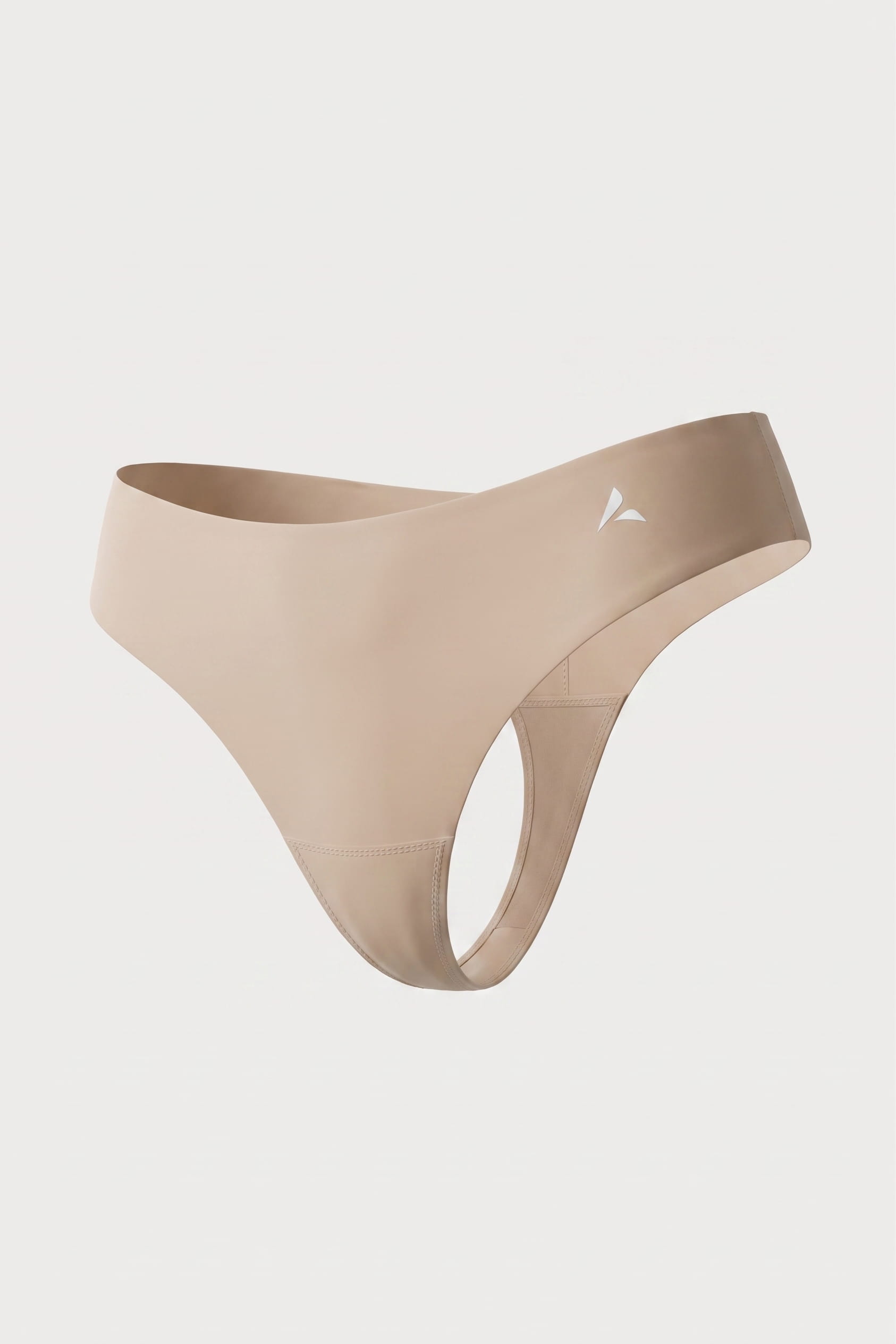 Anti Cameltoe stringi ze średnim stanem - Beżowy