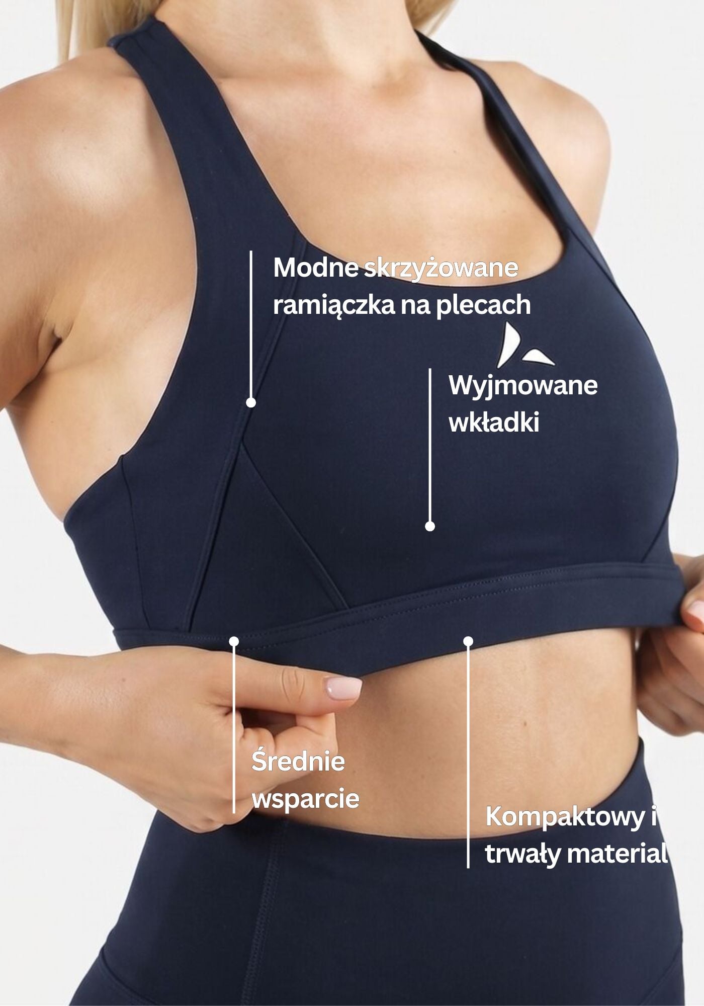 Naya Biustonosz Sportowy – Granatowy