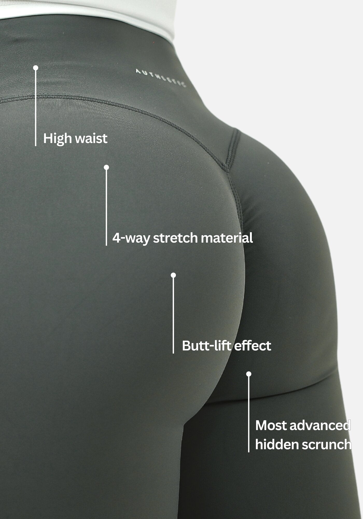 Calla Butt Lift Colanți - Gri