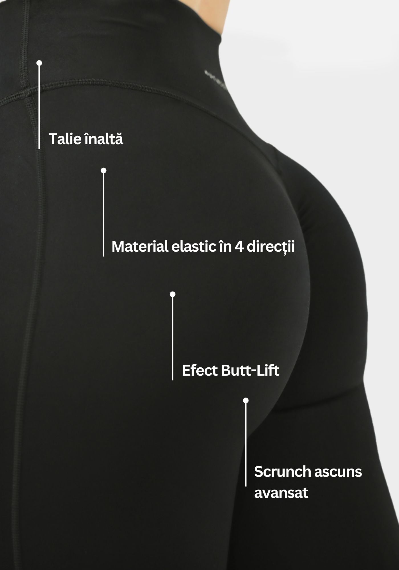 Calla Butt Lift Colanți - Negru