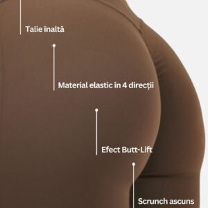 Calla Butt Lift Colanți - Maro