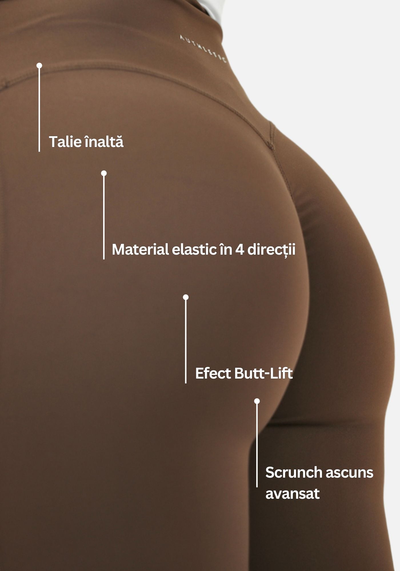 Calla Butt Lift Colanți - Maro