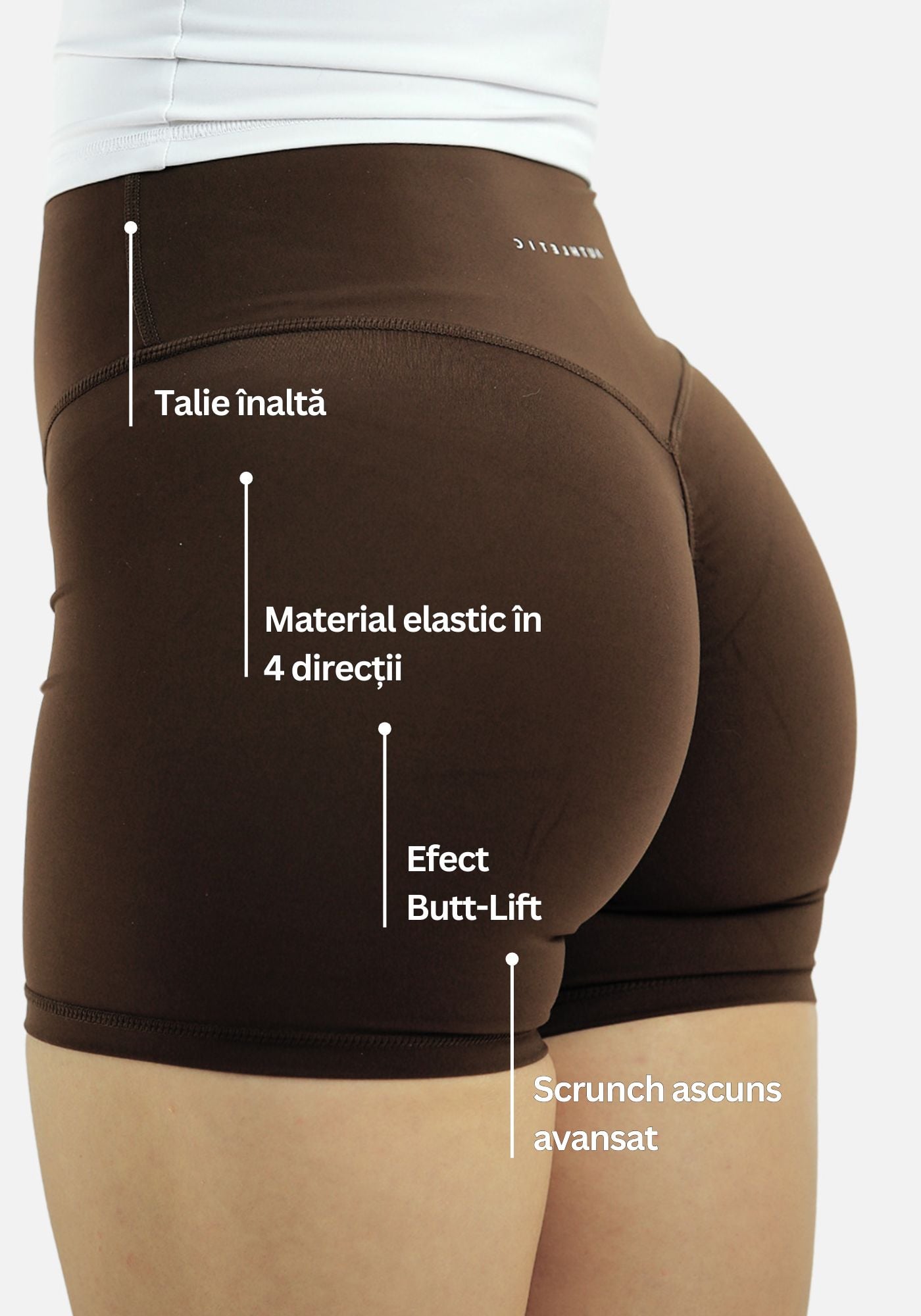 Calla Butt Lift Colanți scurți - Maro