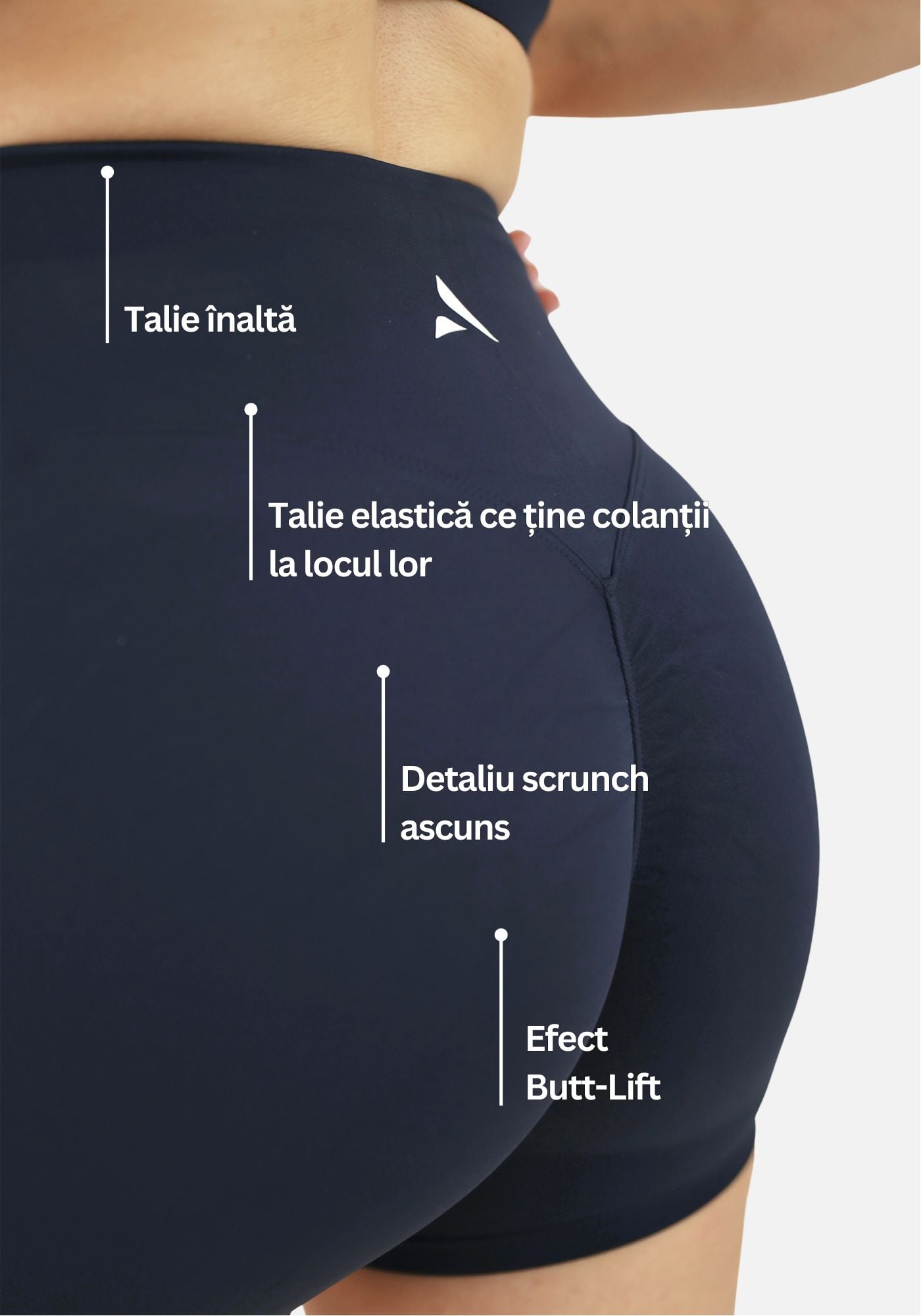 Naya Butt Lift Colanți scurți - Albastru