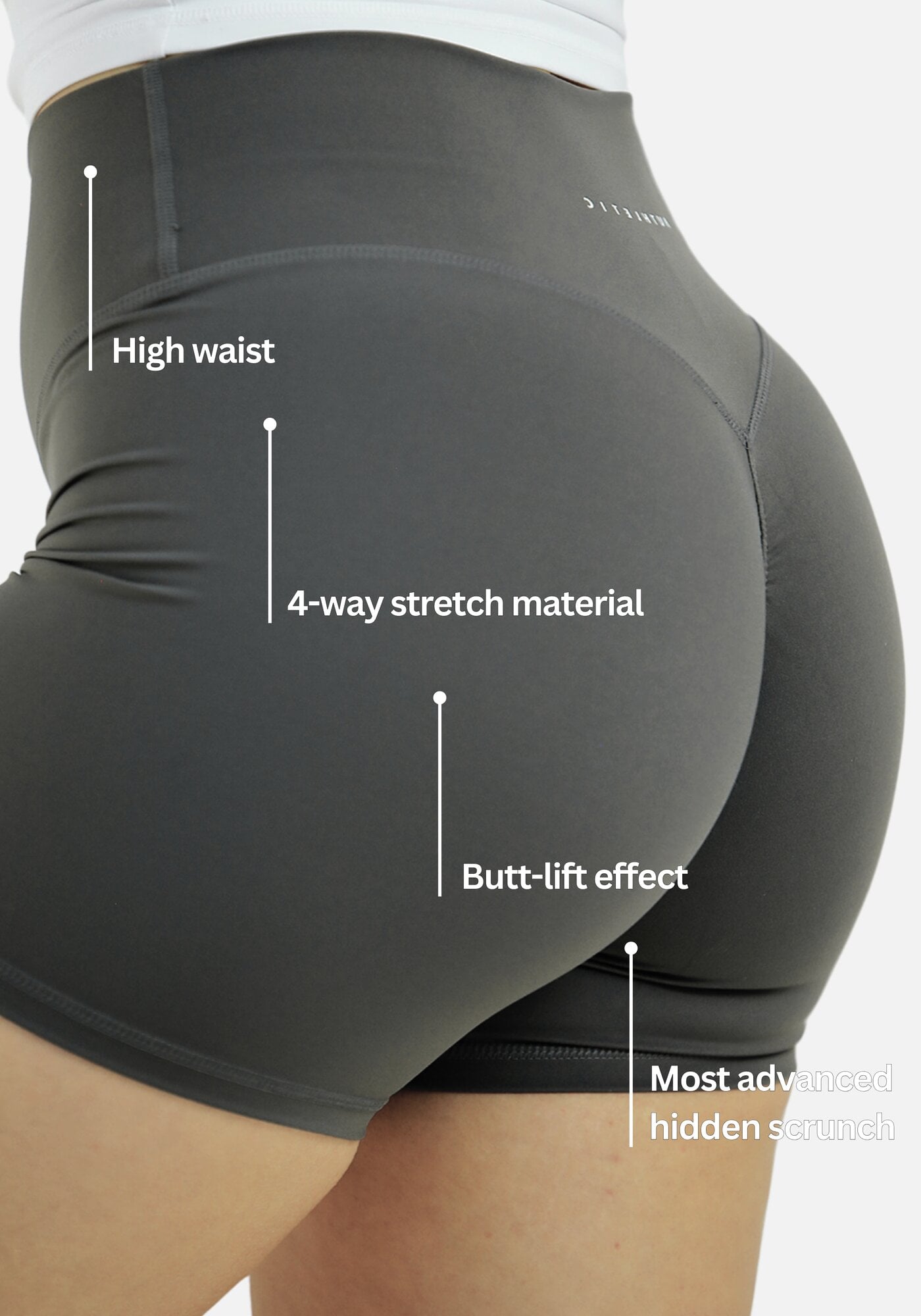 Calla Butt Lift Colanți scurți - Gri