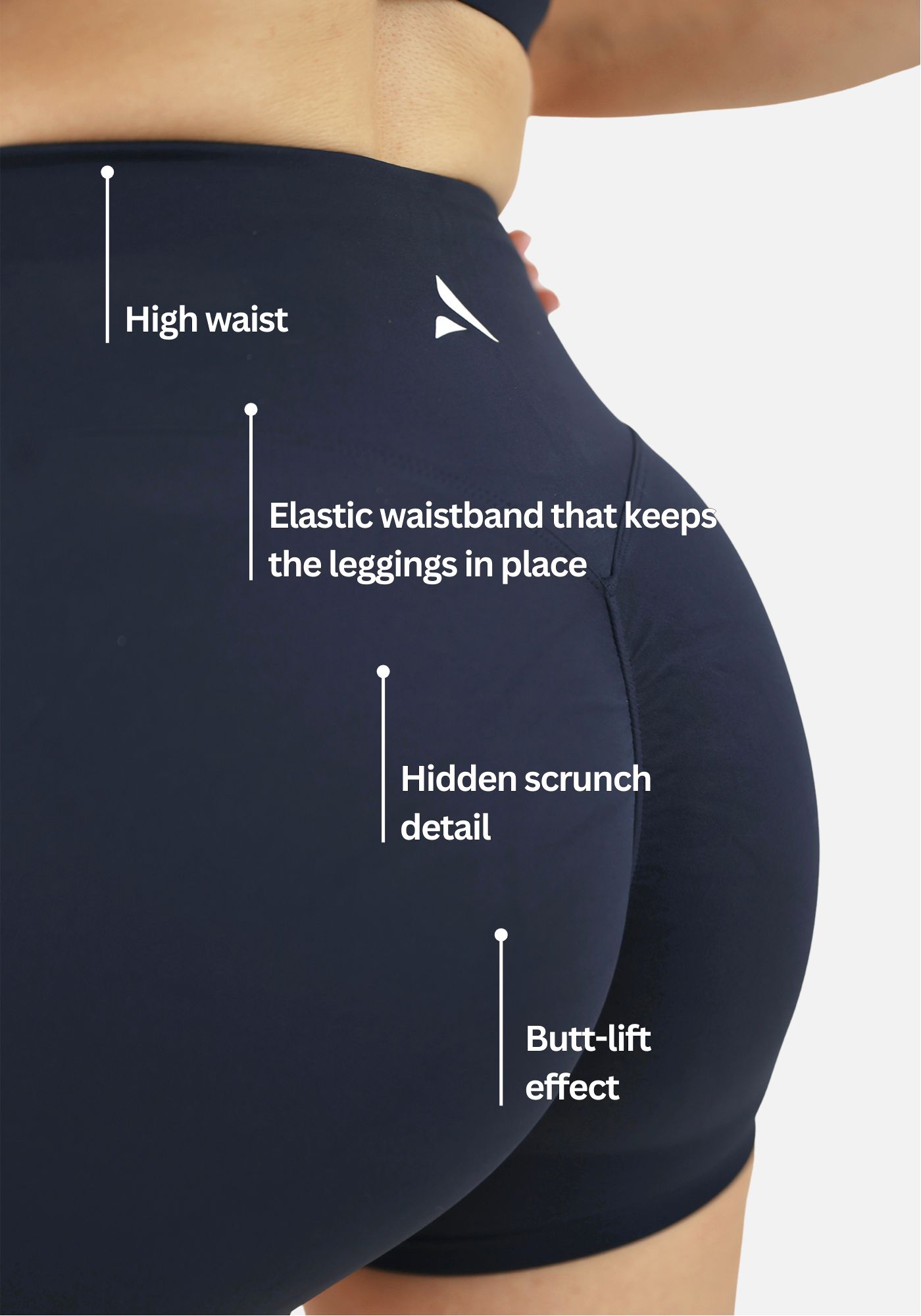 Naya Butt Lift Colanți scurți - Albastru