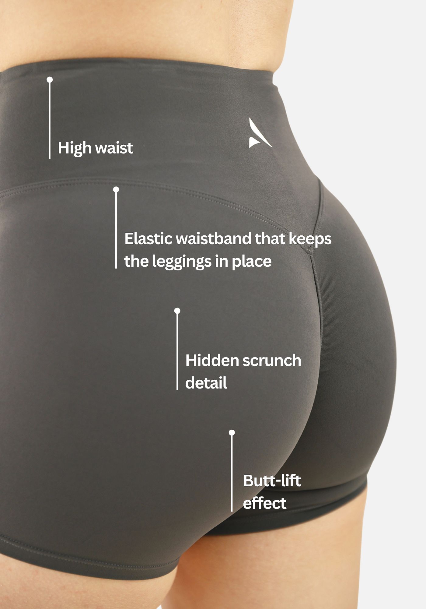 Naya Butt Lift Colanți scurți - Gri