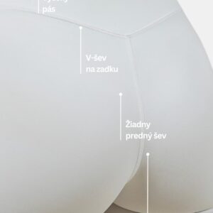 Aluna krátke legíny - Biela