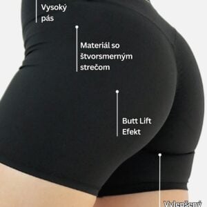 Calla 2.0 Butt Lift Krátke Legíny – Čierna