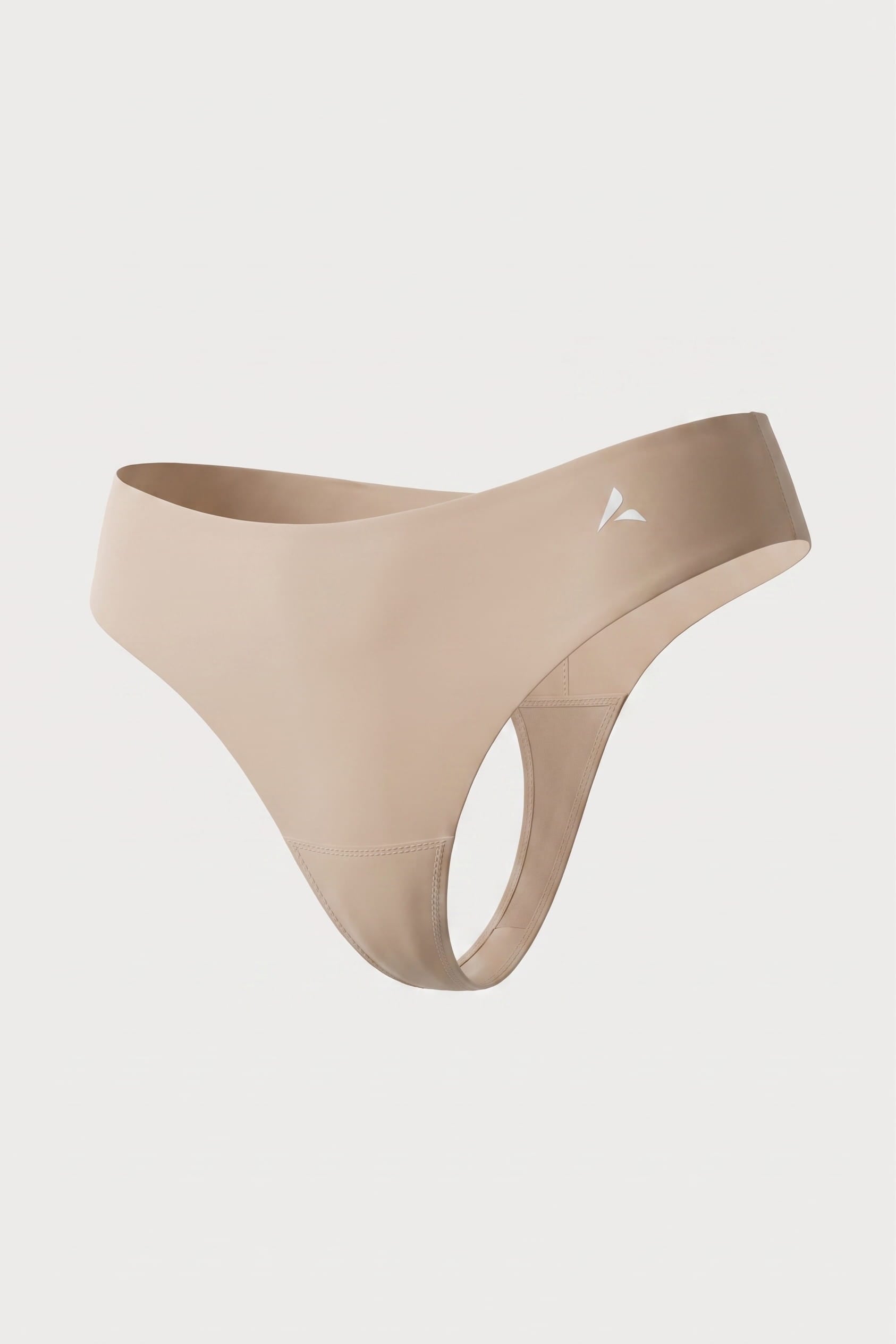 Anti Cameltoe tangá so stredne vysokým pásom - Béžová