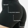 Calla Butt Lift Short Leggings - Black