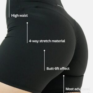 Calla 2.0 Butt Lift Short Leggings - Black