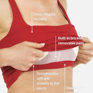 Eve Comfort Tank Top - Red