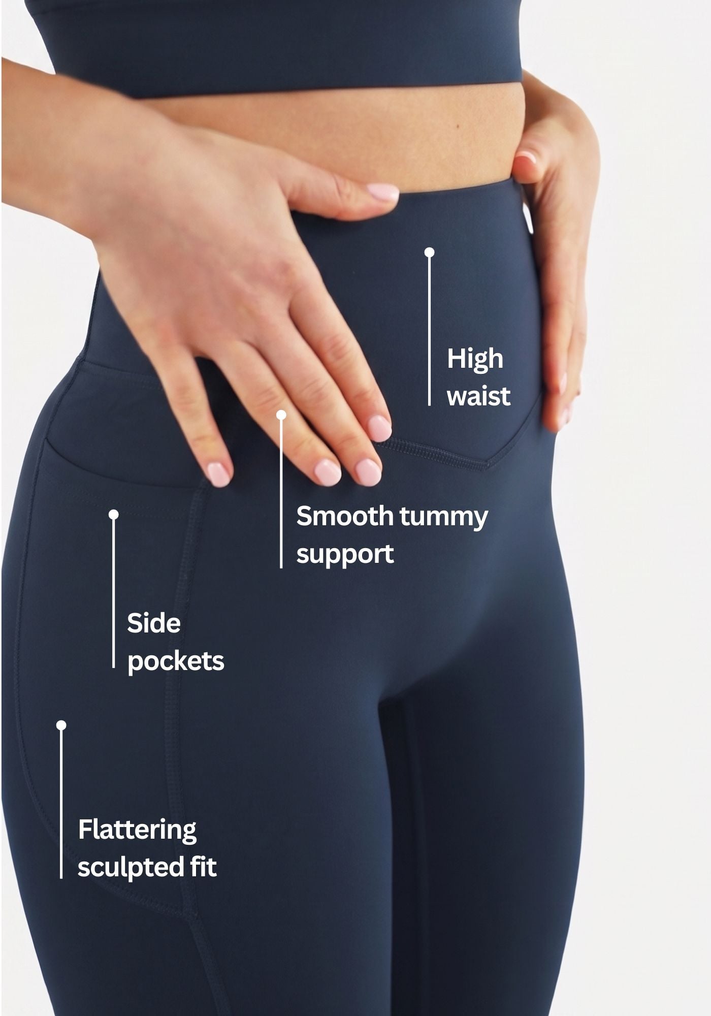Alva Tummy Control Leggings - Blue