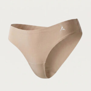 Mid-Waist Classic Anti Cameltoe Underwear - Beige
